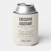 Gepersonaliseerde Executive Assistant Grappig Blikjeskoeler (Blikje Achterkant)