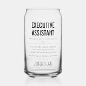 Gepersonaliseerde Executive Assistant Grappig Blikvorm Glas (Voorkant)