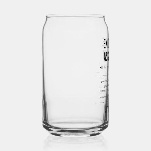 Gepersonaliseerde Executive Assistant Grappig Blikvorm Glas (Rechts)