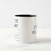 Gepersonaliseerde Executive Assistant Grappig Tweekleurige Koffiemok (Center)