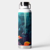 Gepersonaliseerde Exotische Vistank Aquarium Water Waterfles (Achterkant)