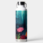 Gepersonaliseerde Exotische Vistank Aquarium Water Waterfles (Voorkant)