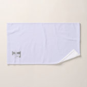 Gepersonaliseerde F Initiaal Silver Monogram Jouw  Bad Handdoek (Handdoek)
