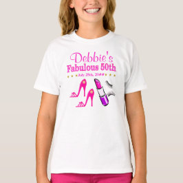 GEPERSONALISEERDE FABULOUS 50TH DIVA T SHIRT