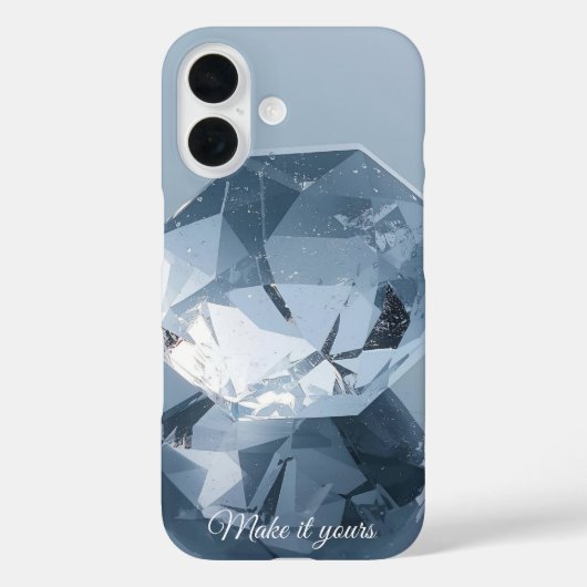 Gepersonaliseerde facetteedelsteen Hoesje – Voeg u (Achterkant)