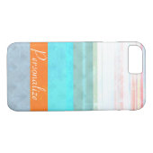 Gepersonaliseerde Faded & Weathered Stripes Case-Mate iPhone Case (Achterkant (Horizontaal))