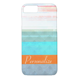 Gepersonaliseerde Faded & Weathered Stripes Case-Mate iPhone Case