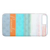 Gepersonaliseerde Faded & Weathered Stripes Case-Mate iPhone Case (Achterkant (Horizontaal))