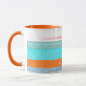 Gepersonaliseerde Faded & Weathered Stripes Mok (Links)