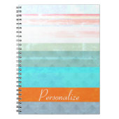 Gepersonaliseerde Faded & Weathered Stripes Notitieboek (Voorkant)