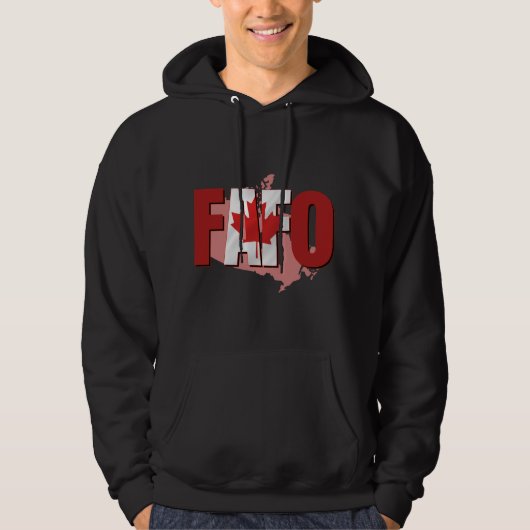 Gepersonaliseerde FAFO Canada Vlag Hoodie (Voorkant)
