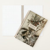 Gepersonaliseerde Fairies Art Dotted Journal Notitieboek (Binnen)