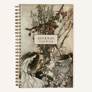 Gepersonaliseerde  Fairies Art Dotted Journal Notitieboek