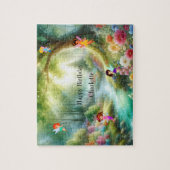Gepersonaliseerde Fairies Forest Jigsaw puzzel (Verticaal)