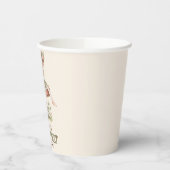 Gepersonaliseerde Fairy Eerste Roze 1e Verjaardags Papieren Bekers (Links)