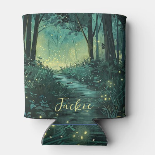 Gepersonaliseerde Fairy Forest Fantasy Art Blikjeskoeler (Achterkant)
