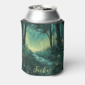 Gepersonaliseerde Fairy Forest Fantasy Art Blikjeskoeler (Blikje Achterkant)