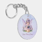 Gepersonaliseerde Fairy Freya Droomlezing Sleutelhanger (Voorkant Links)