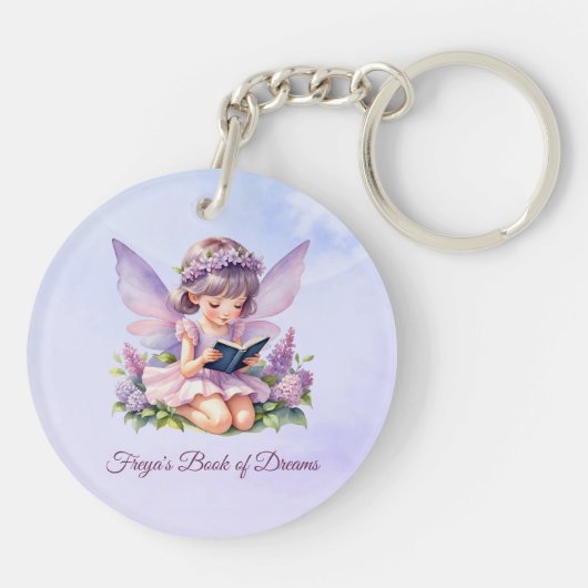 Gepersonaliseerde Fairy Freya Droomlezing Sleutelhanger (Achterkant)