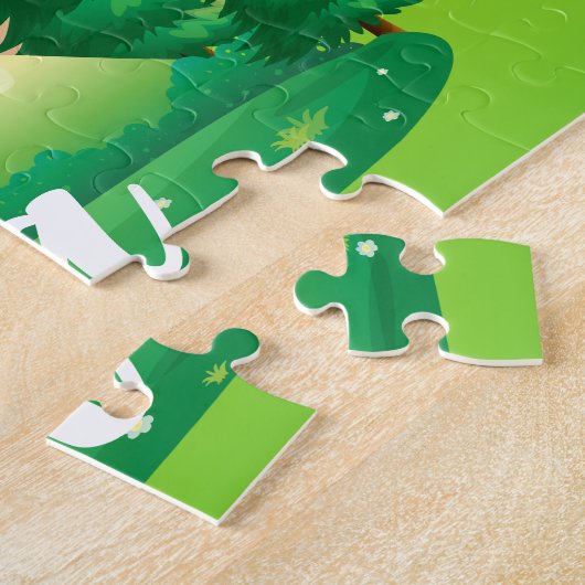 Gepersonaliseerde Fairy Kindernaam Puzzel Legpuzzel (Zijkant)