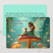 Gepersonaliseerde Fairy Moederdag Kaart (Voorkant / Achterkant)