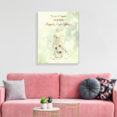 Gepersonaliseerde Fairy Trouwdag cadeau Canvas Afdruk (Insitu (Woonkamer))