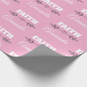 Gepersonaliseerde Faith Heart Christelijk Cadeaupapier (Hoek)