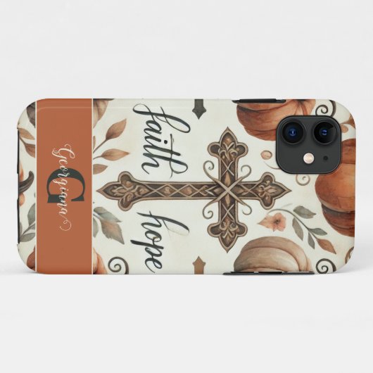 Gepersonaliseerde Faith & Hope Christelijk Hallowe Case-Mate iPhone Case (Achterkant (horizontaal))