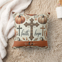 Gepersonaliseerde Faith & Hope Christelijk Hallowe Kussen