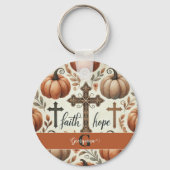 Gepersonaliseerde Faith & Hope Christelijk Hallowe Sleutelhanger (Voorkant)