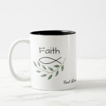 Gepersonaliseerde Faith Leaf God zegene u Mok Cup