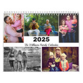 Gepersonaliseerde familie 17 Fotocollage Sjabloon  Kalender (Hoes)