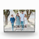 Gepersonaliseerde familie 1 de naambekleding van d fotoblokken (Voorkant)