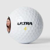 Gepersonaliseerde familie 1 foto golfballen (Logo)