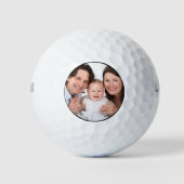 Gepersonaliseerde familie 1 foto golfballen (Voorkant)