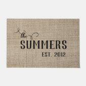 Gepersonaliseerde Familie Aangepaste Achternaam Da Deurmat (Voorkant)