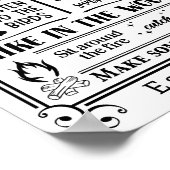 Gepersonaliseerde familie cabine regels poster (Hoek)