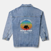 Gepersonaliseerde Familie Camping Avontuur Road Tr Denim Jacket (Achterkant)