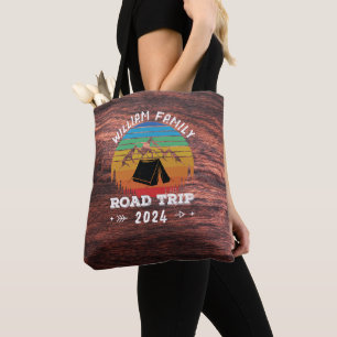 Gepersonaliseerde Familie Camping Avontuur Road Tr Tote Bag