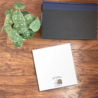 Gepersonaliseerde familie Chalet, Mountain en Skis Notitieblok