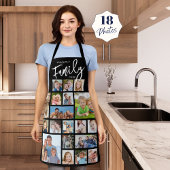 Gepersonaliseerde FAMILIE CHEF 19 Foto Collage Cus Schort