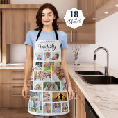 Gepersonaliseerde FAMILIE CHEF-KOK 18 Foto Collage Schort
