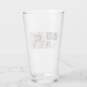 Gepersonaliseerde familie collage cadeau glas (Achterkant)