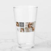Gepersonaliseerde familie collage cadeau glas (Voorkant)