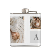 Gepersonaliseerde familie collage cadeau heupfles (Achterkant)