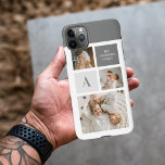 Gepersonaliseerde familie collage cadeau iPhone 11Pro max hoesje<br><div class="desc">Introductie van onze prachtige Trendy Collage Photo met grijs thema, het ultieme familiegift dat gekoesterde herinneringen op een gepersonaliseerde en stijlvolle manier vastlegt. Deze zorgvuldig vervaardigde collage toont de mooie momenten en banden die binnen uw familie worden gedeeld, waardoor het een echt speciaal en oprecht cadeau is. Met zijn strak...</div>