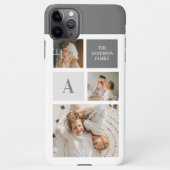 Gepersonaliseerde familie collage cadeau iPhone hoesje (Achterkant)