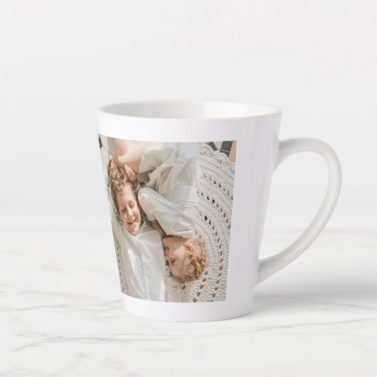 Gepersonaliseerde familie collage cadeau latte mok (Rechts)