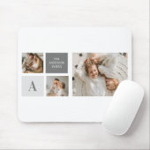 Gepersonaliseerde familie collage cadeau muismat (Met muis)