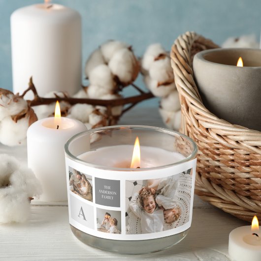 Gepersonaliseerde familie collage cadeau rechthoekige sticker